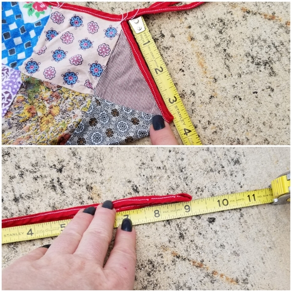 Vintage patchwork apron - Picture 6 of 7